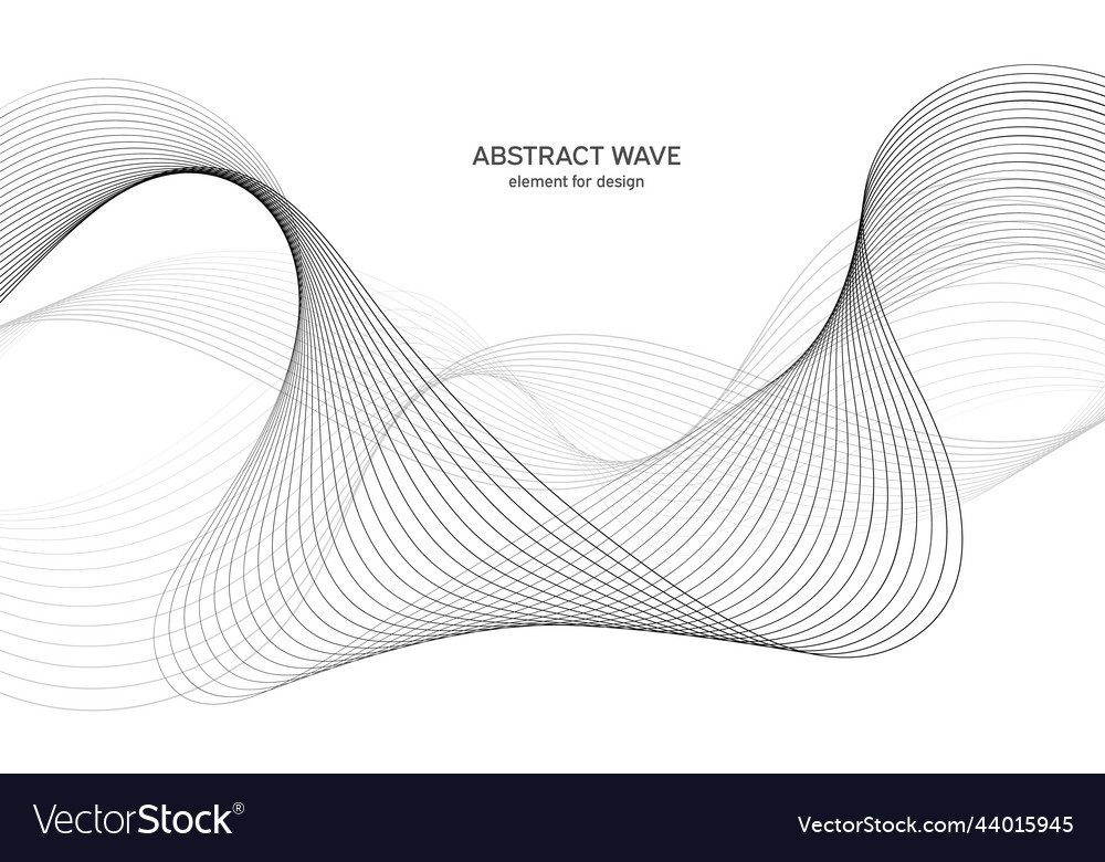 Abstract wave element for design digital
