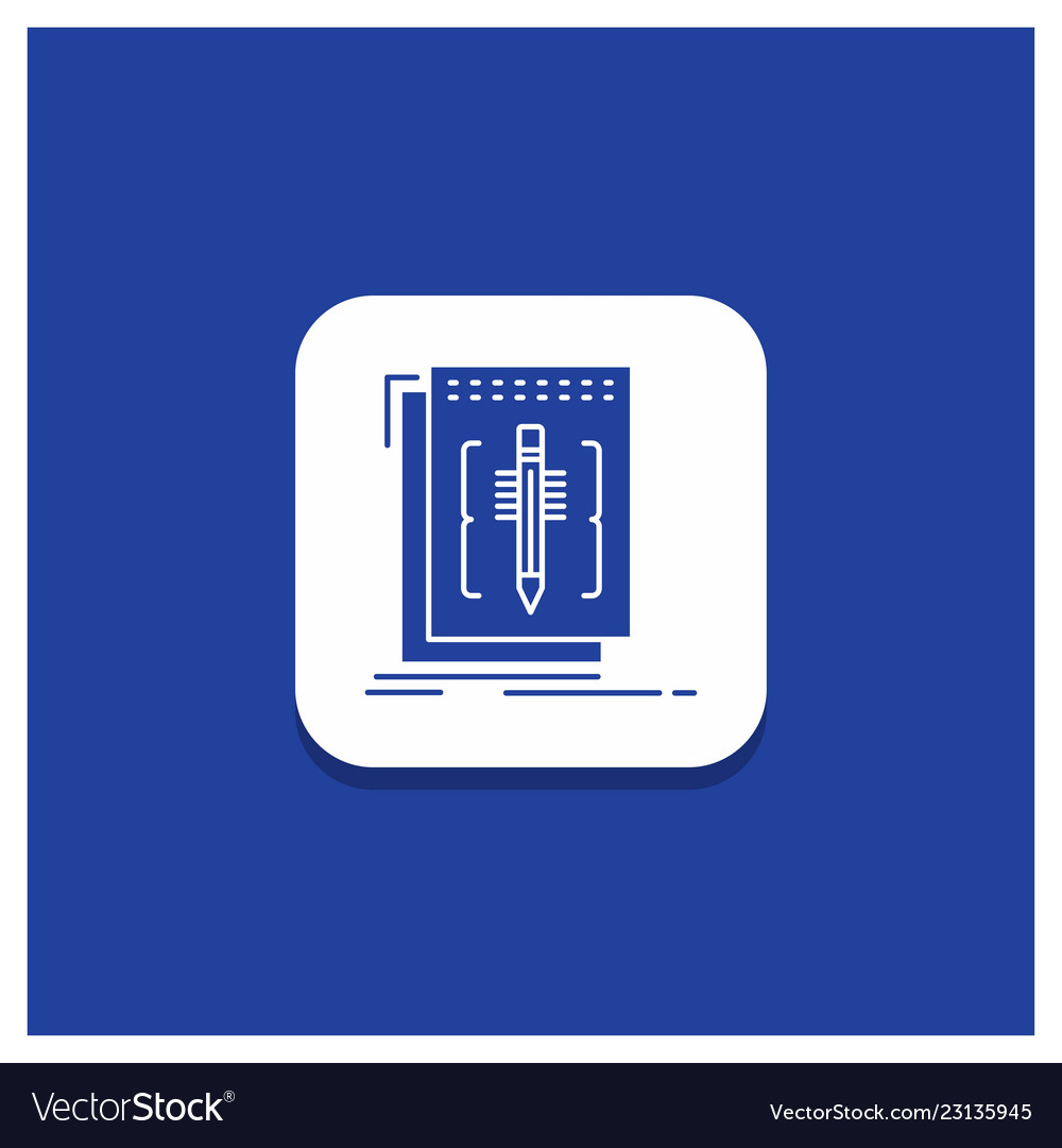 Blue round button for code edit editor language Vector Image Blue round button for code edit editor language
