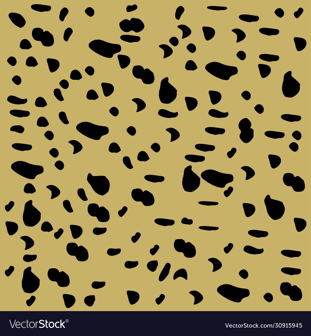 Dalmatian pattern horizontal background black vector image Dalmatian pattern horizontal background black