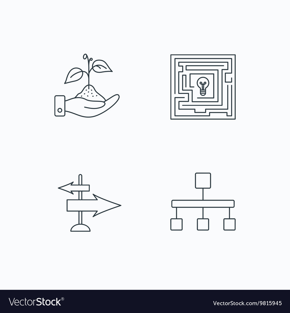 Hierarchy save nature and direction arrow icon