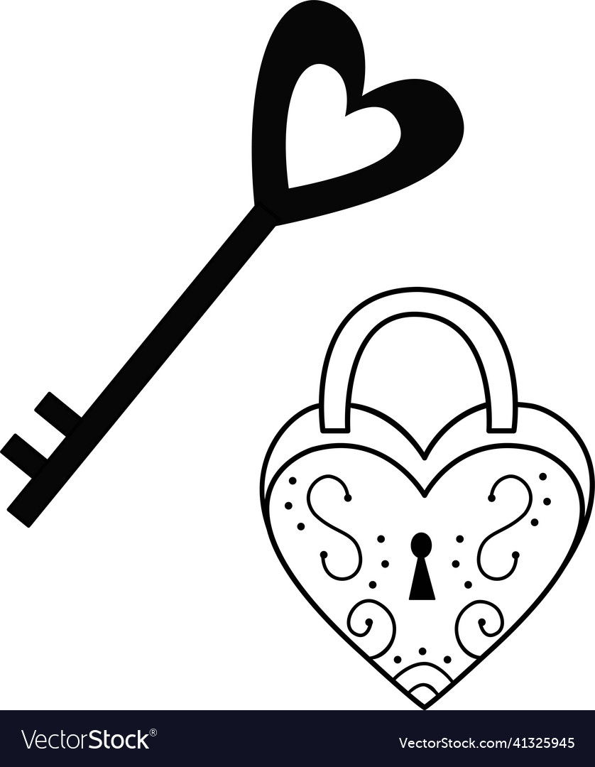 Image of a lock with key