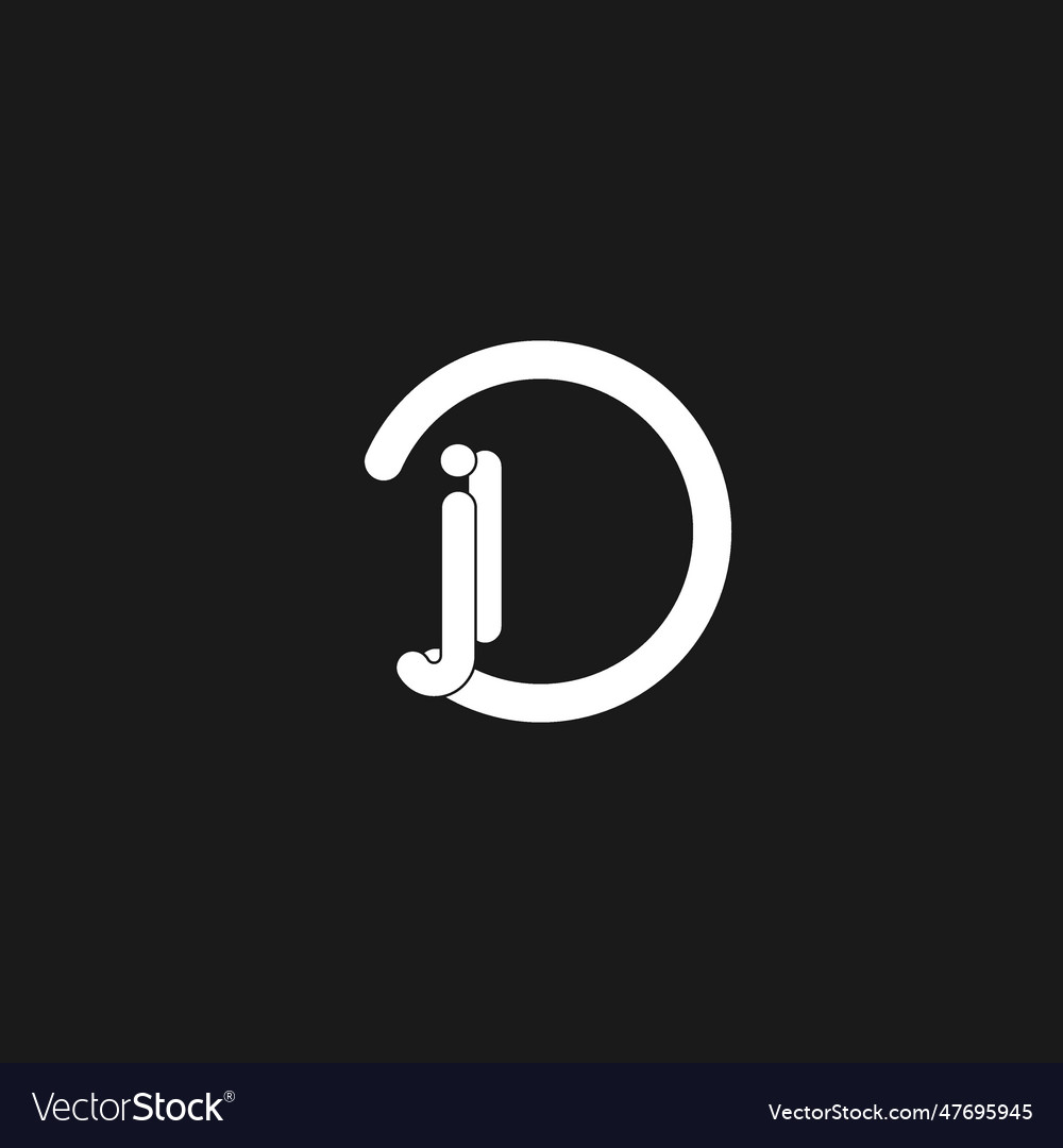 Initials jl logo monogram with simple circles