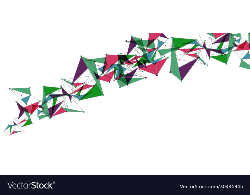 Line points connections triangular technology