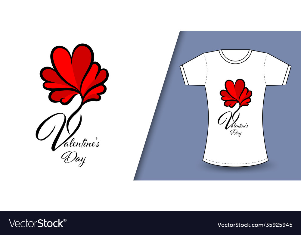 Valentinstag T-Shirt Design Kleidung