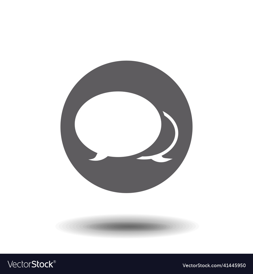 Chat icon with dialog clouds