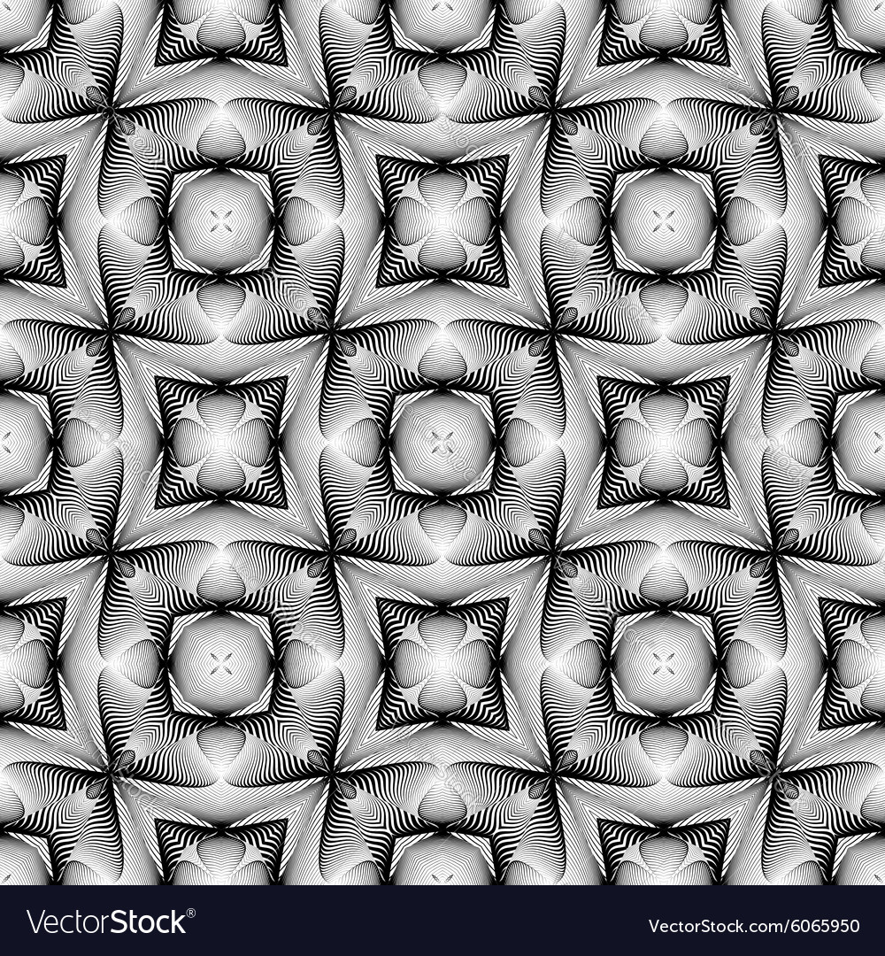 Design seamless monochrome geometric pattern