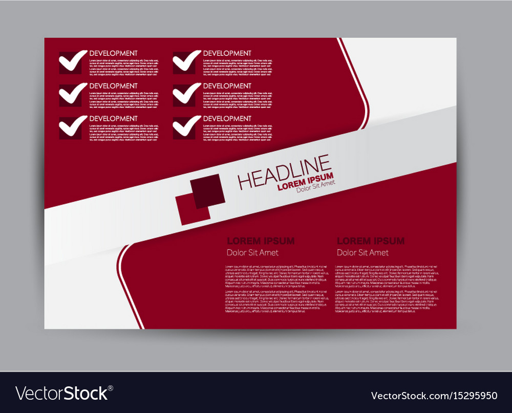 Flyer brochure billboard template landscape