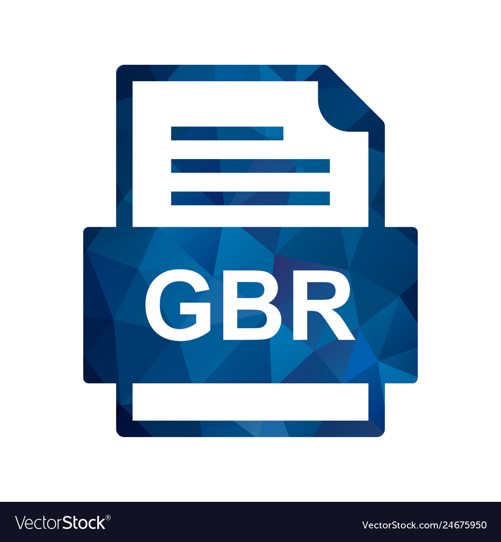 Gbr file document icon