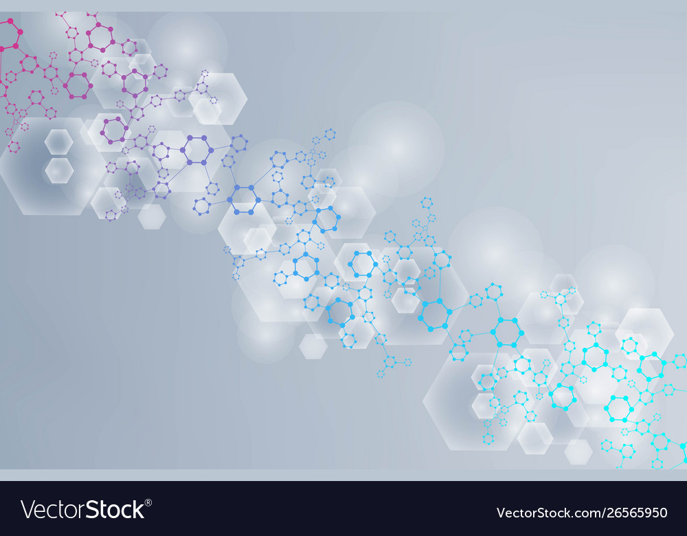 Science network pattern connecting lines and dots