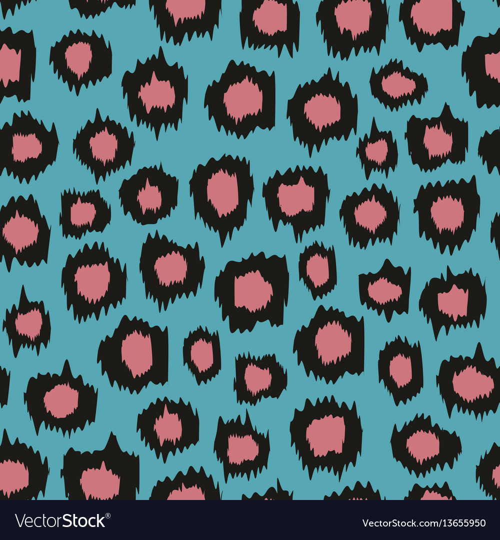 Seamless background with leopard pattern