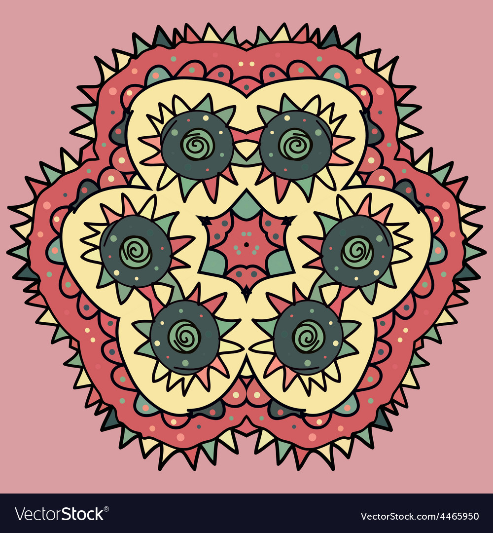 Seamless round pattern