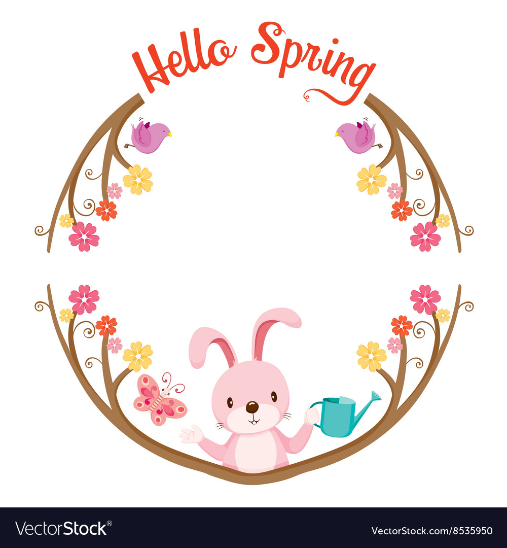 Tree with animal on circle frame