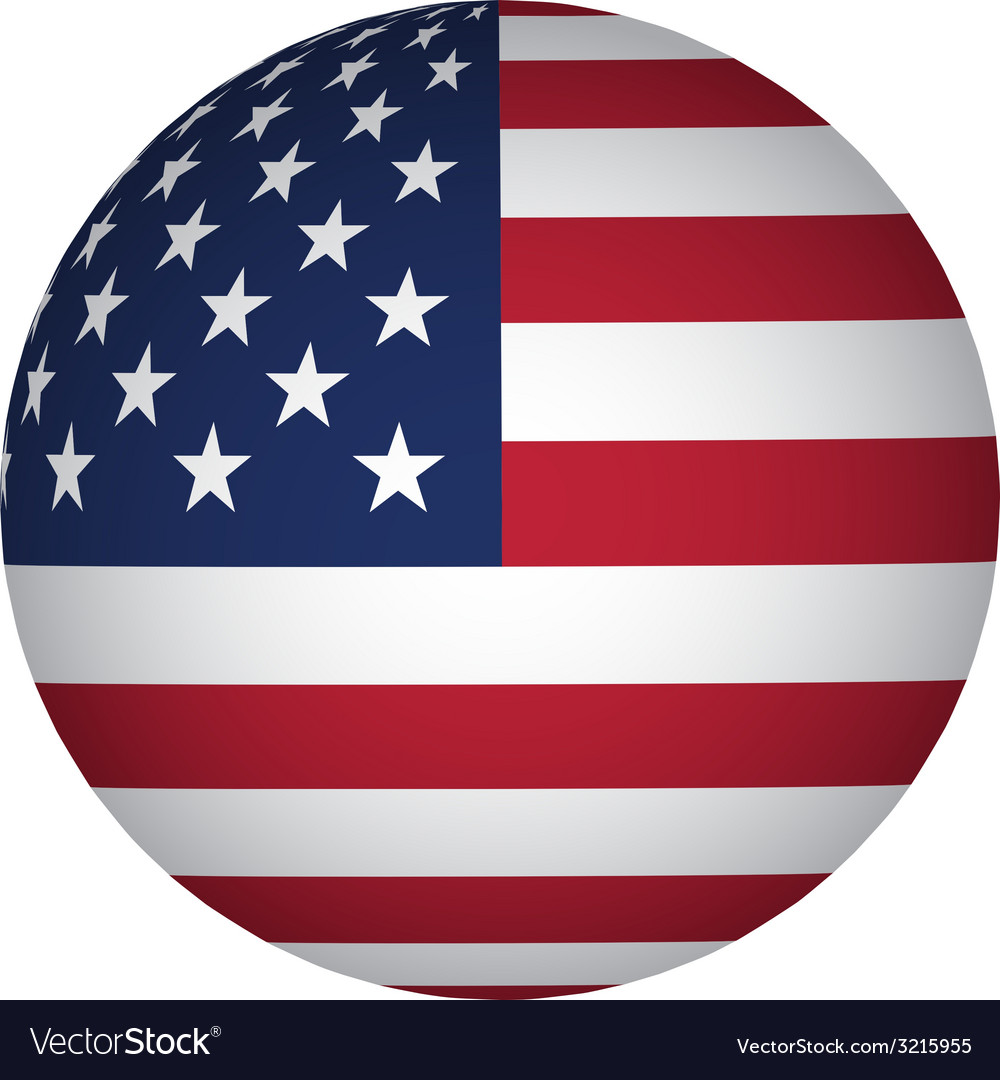 American Flag Sphere