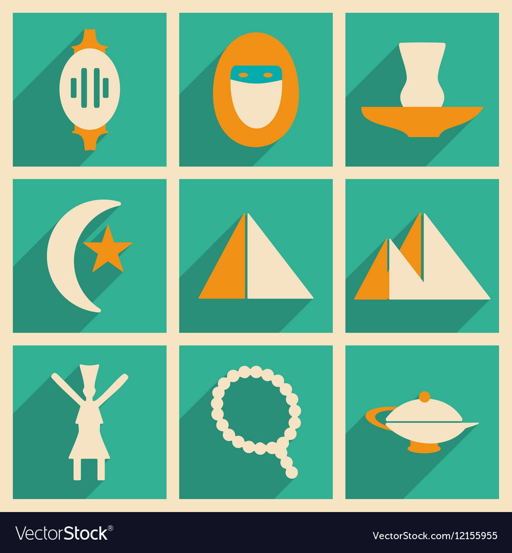 Flat with shadow concept and mobile application