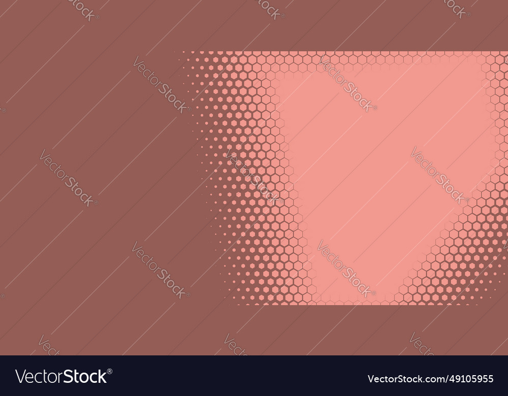 Geometric abstract hexagon two color background