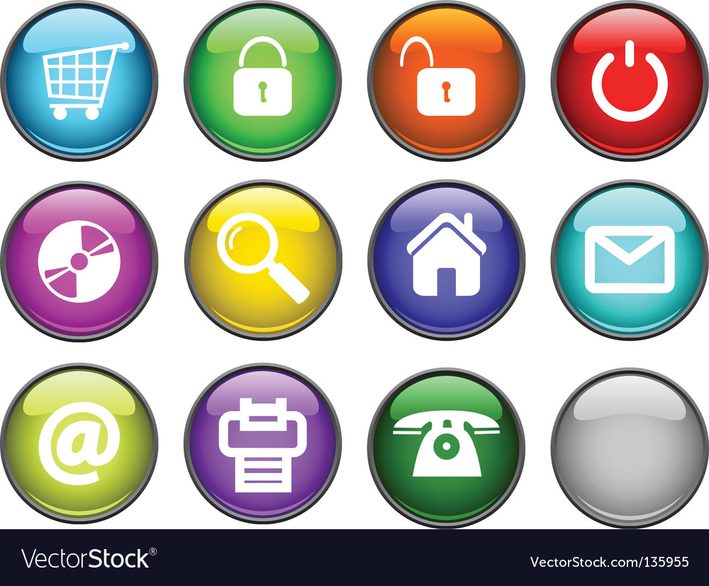 Glossy buttons