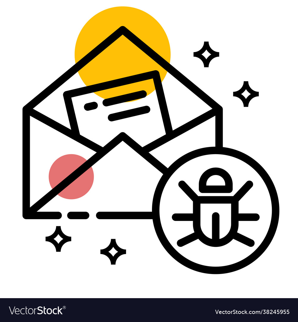 Mail bug icon design