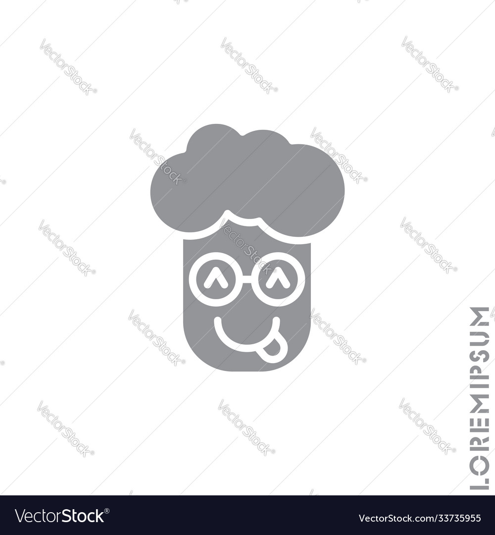 Playful smile boy man icon simple