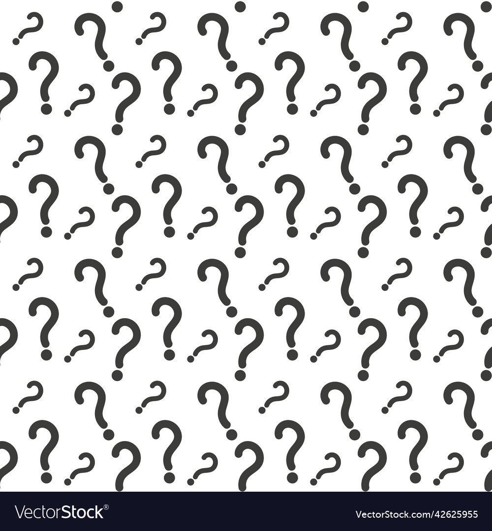 Question mark seamless pattern