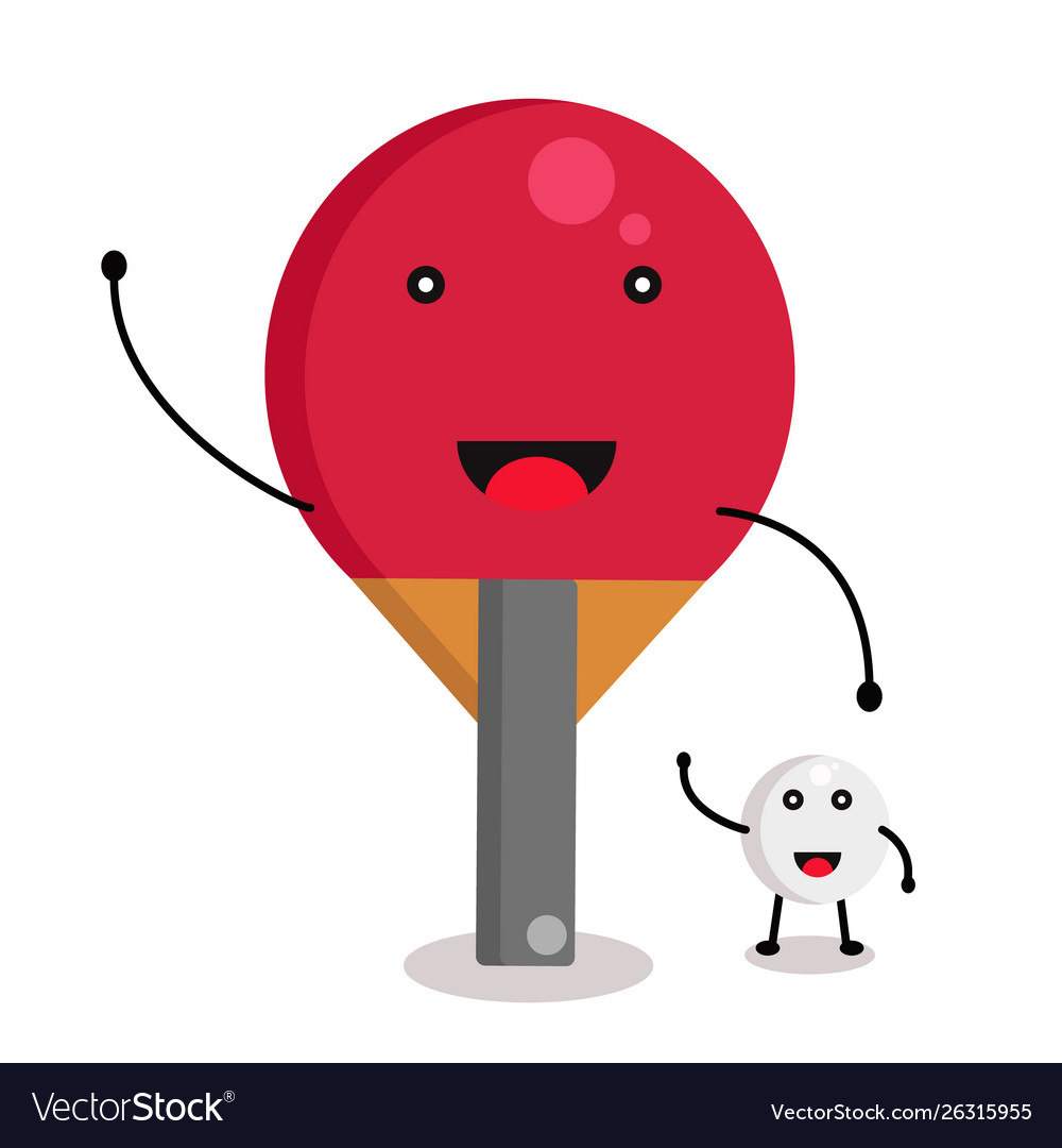 Racket and ball for ping-pong