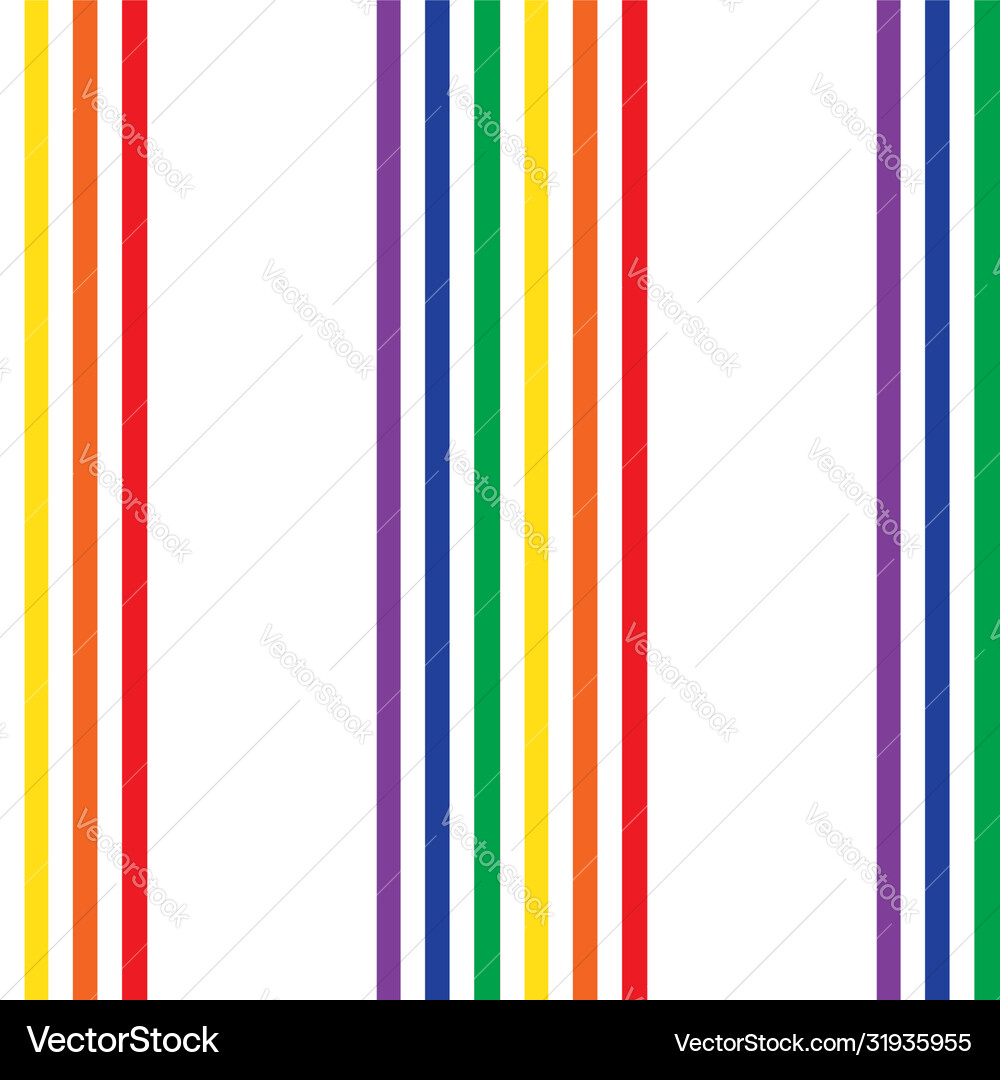 Rainbow stripe seamless pattern background in Vector Image