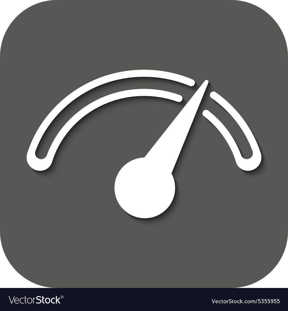 Tachometer speedometer and indicator icon