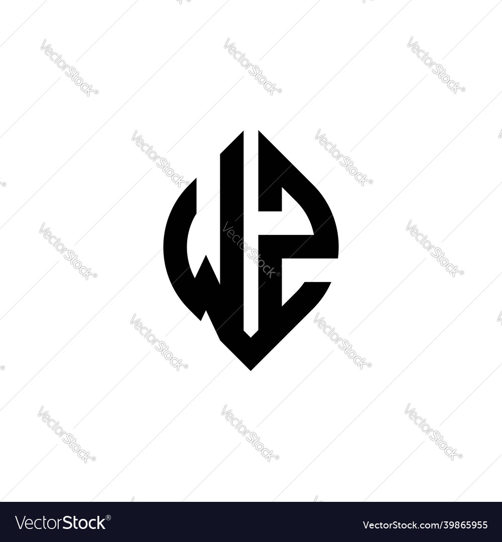 Wz logo monogram geometric shape style