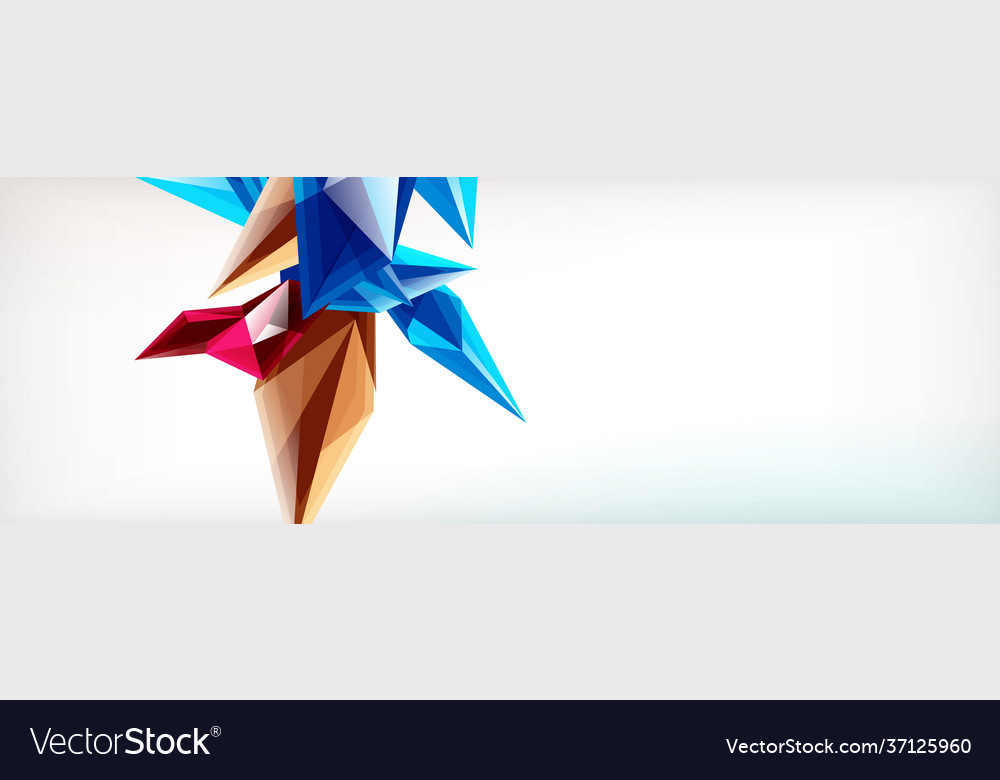 3d triangles and pyramids abstract vector image 3d triangles and pyramids abstract