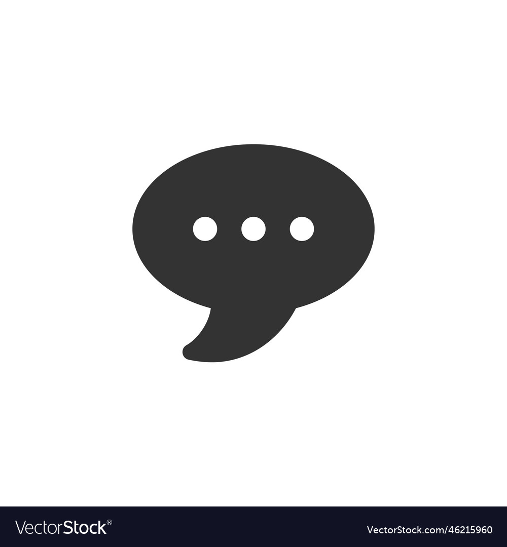 Chat speech bubble and dialog balloon filled style