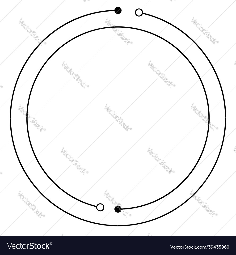 Circular concentric lines segmented circles