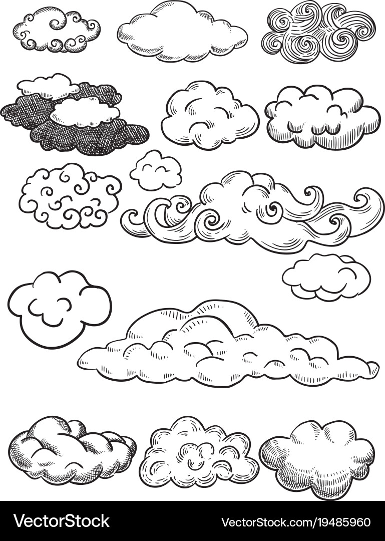 Clouds Royalty Free Vector Image - VectorStock