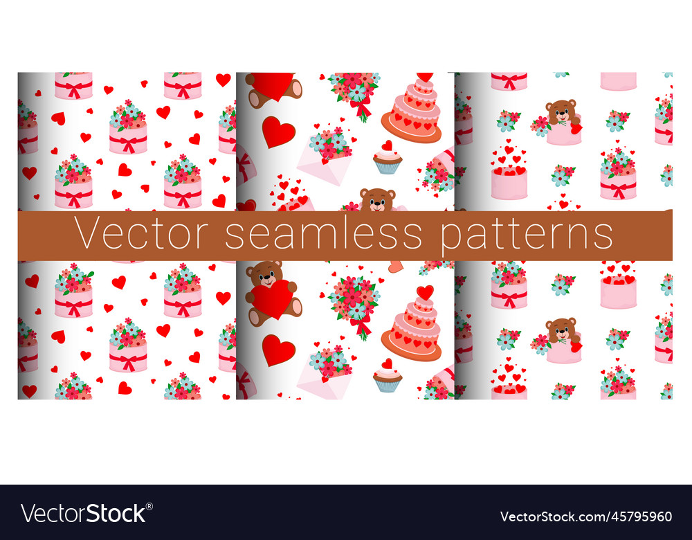 Collection of seamless patterns
