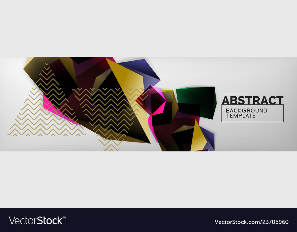 Dark 3d triangular low poly shapes abstract