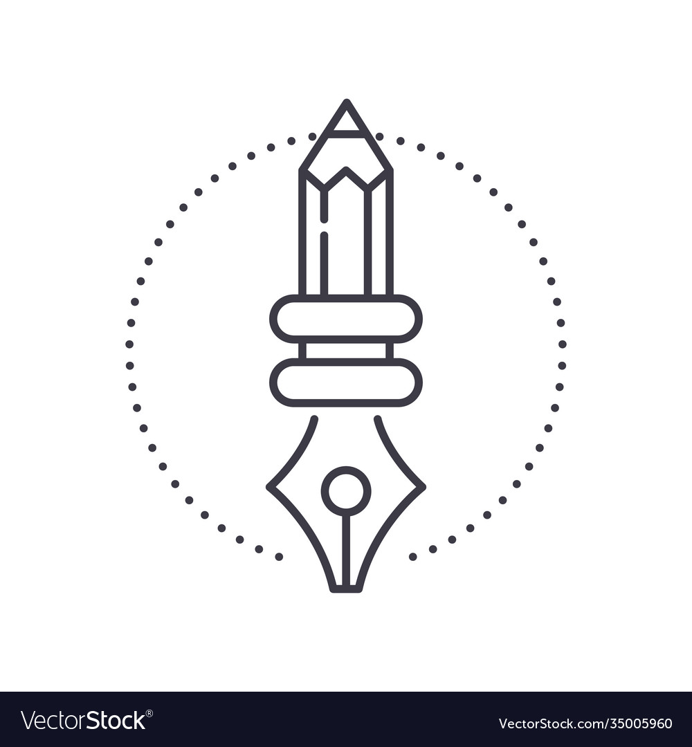 Edit tools icon linear isolated vector image Edit tools icon linear isolated