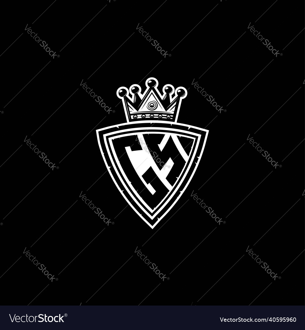 Gs logo monogram shield crown luxury design