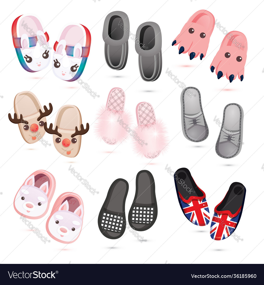 cartoon house slippers