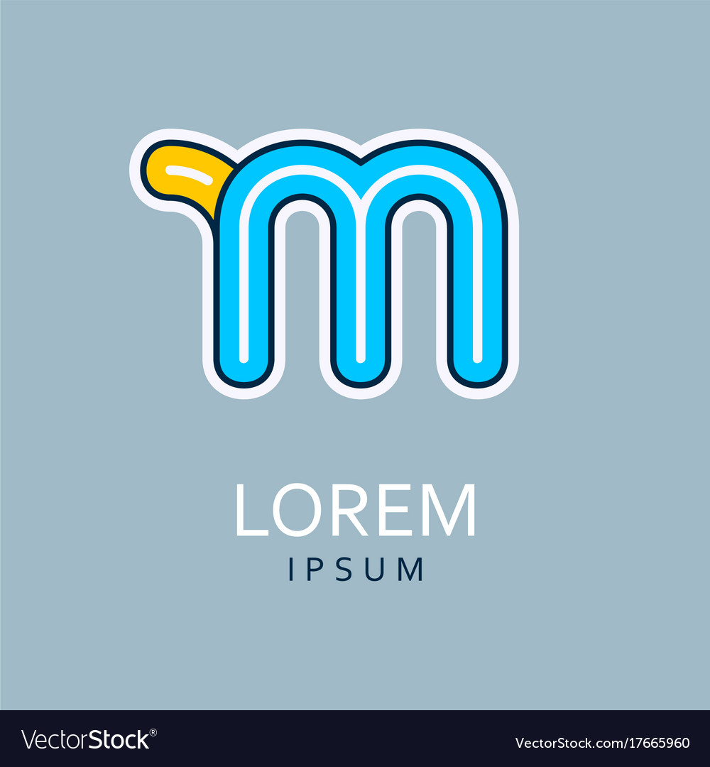 M letter logo icon
