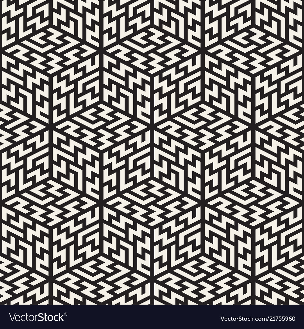 Modern Mosaic Line Pattern