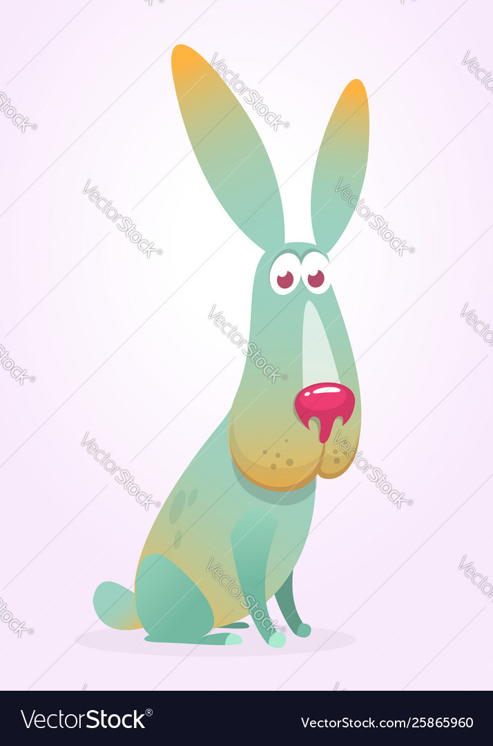 Rabbit or easter bunny cartoon character