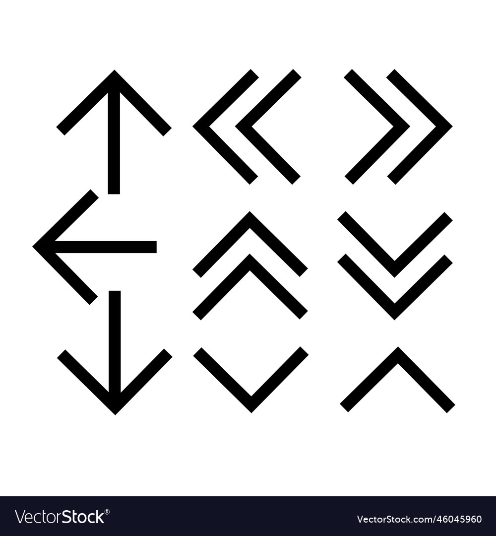 Set of web icon with arrows