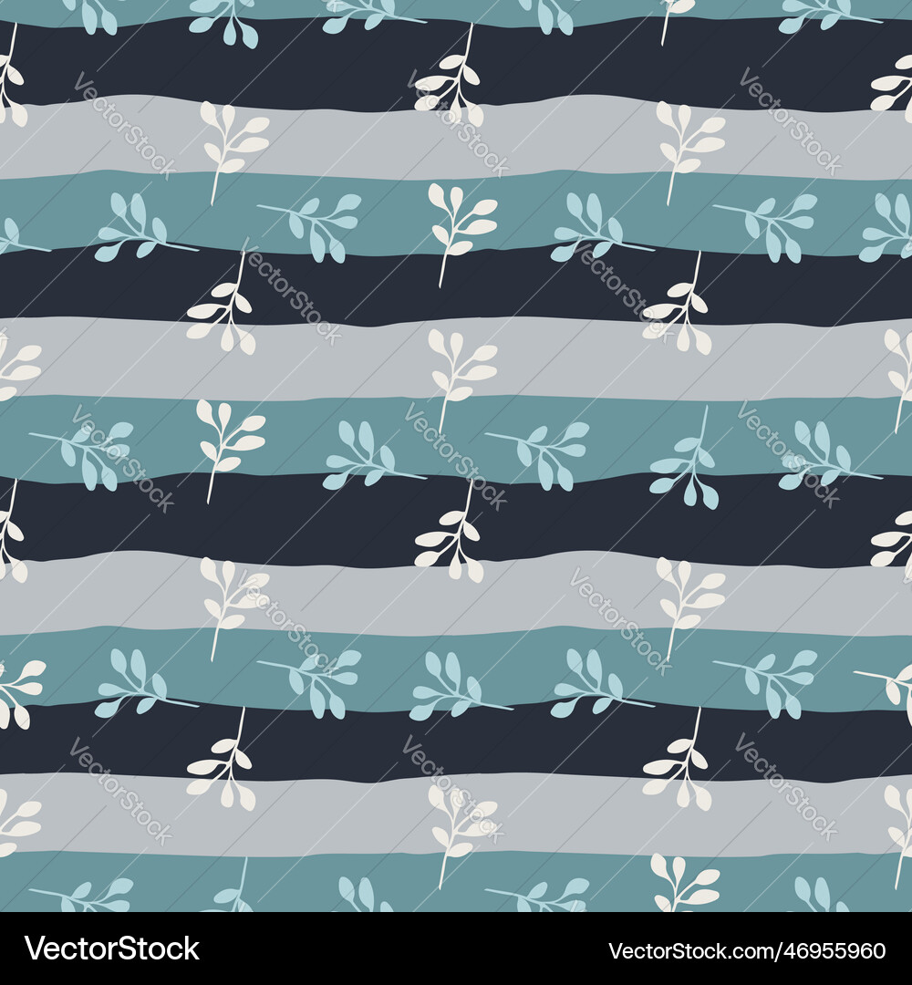 Simple branches with leaves seamless pattern – Royalty-Free Vector ...
