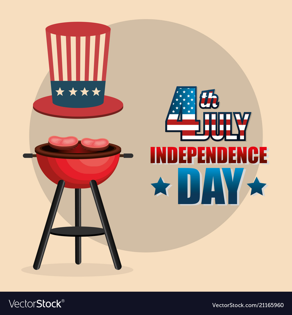 Usa independence day barbecue party Royalty Free Vector