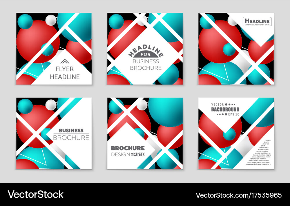 Abstract layout background set for art Royalty Free Vector