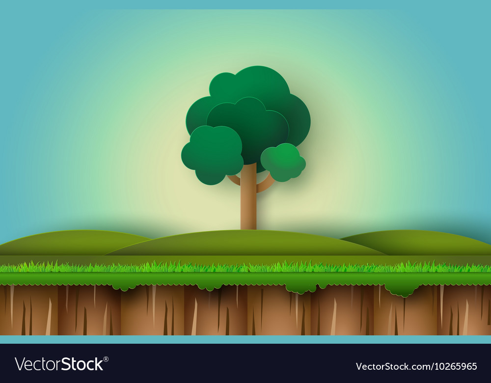 Alone tree in the field