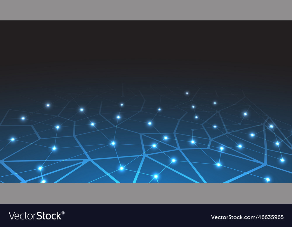 Artificial intelligence technology web background vector image Artificial intelligence technology web background
