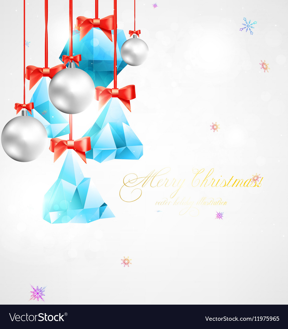 Christmas background with baubles