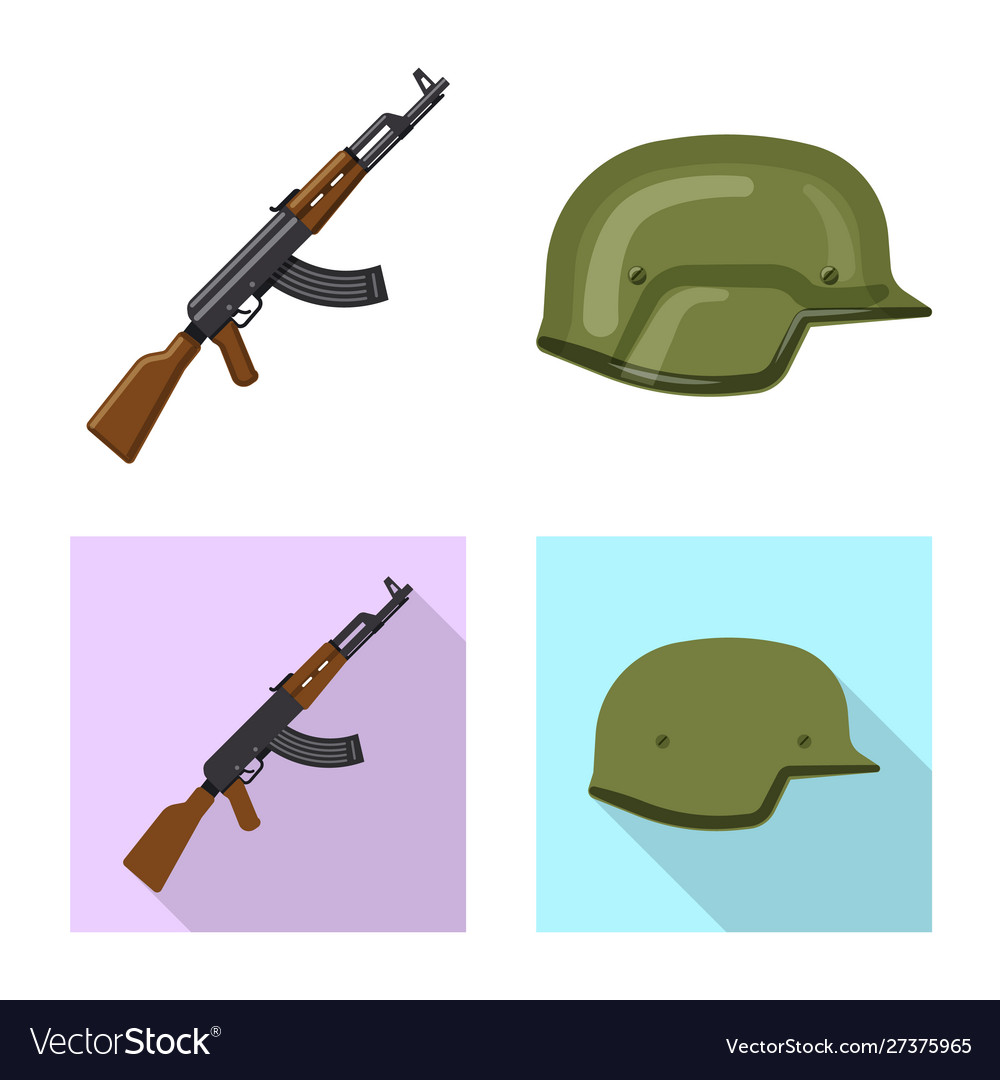 Isolated object weapon and gun sign collection