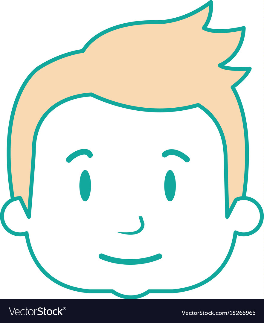 Little boy head avatar character