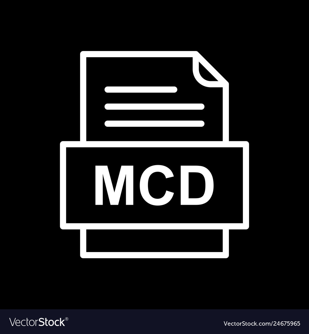 Mcd file document icon