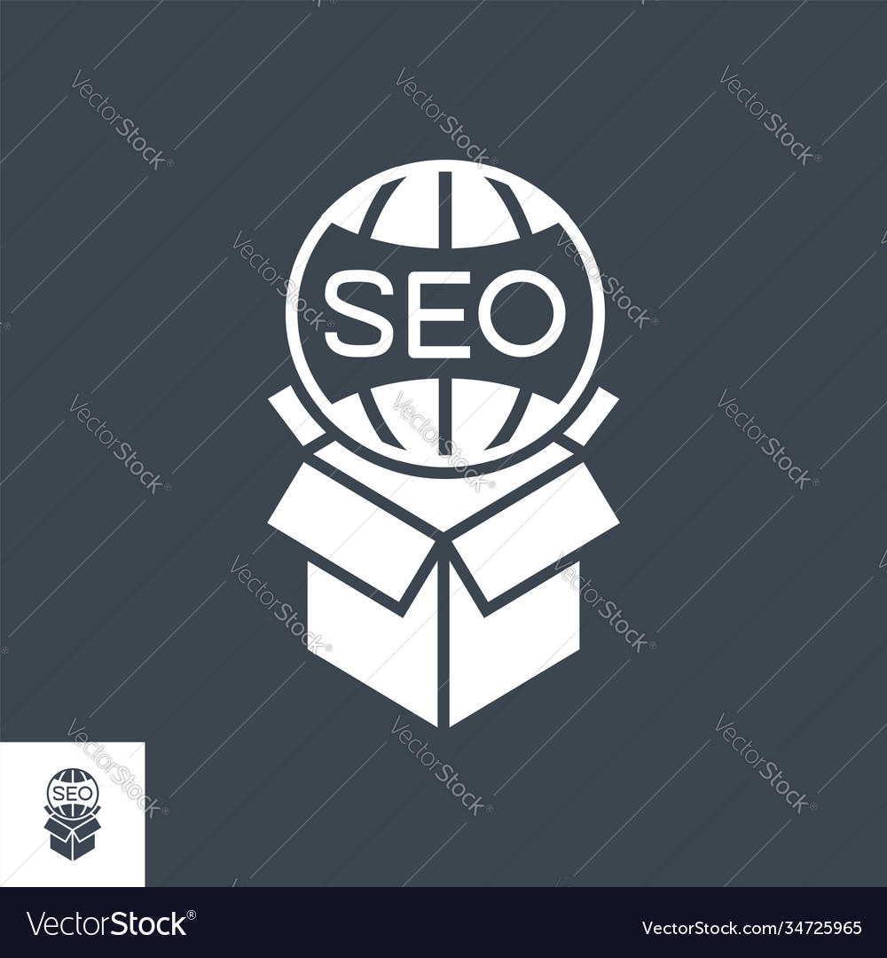 Service-Pakete Glyph-Symbol